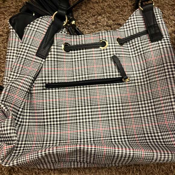 Liz Claiborne Shoulder Bag Black White - Picture 3 of 5